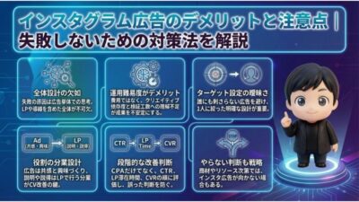 インスタグラム広告のデメリットと注意点｜失敗しないための対策法を解説