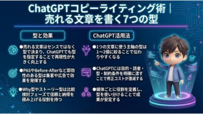 ChatGPTコピーライティング術｜売れる文章を書く7つの型