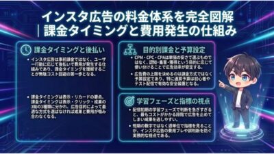 インスタ広告の料金体系を完全図解｜課金タイミングと費用発生の仕組み