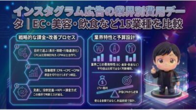 インスタグラム広告の業界別費用データ｜EC・美容・飲食など15業種を比較